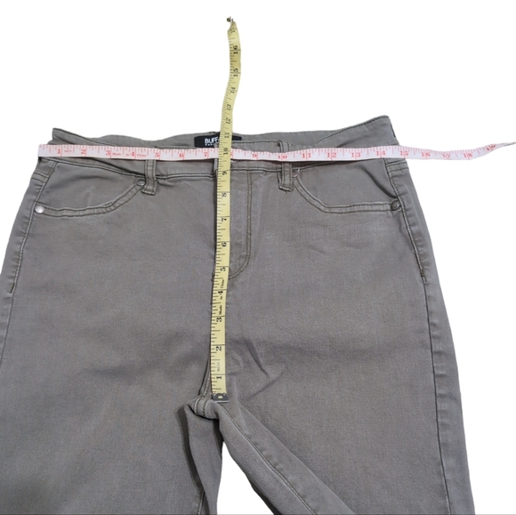 💀 Buffalo David Bitton Olive Army Green Havana Skinny Jeans size 6 - Picture 5 of 6